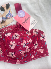 Charger l'image dans la galerie, Soutien Gorge Emboitant BESTFORM Bordeaux a fleurs
