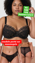 Charger l'image dans la galerie, Ensemble Dentelle Emboitant BESTFORM Noir Beige