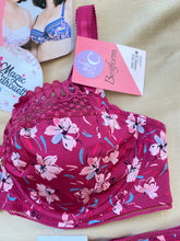 Charger l'image dans la galerie, Soutien Gorge Emboitant BESTFORM Bordeaux a fleurs
