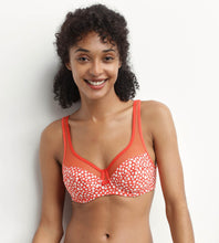 Charger l'image dans la galerie, Soutien Gorge emboîtant DIM Generous Orange a Motifs