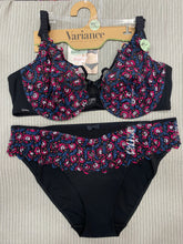 Charger l'image dans la galerie, Ensemble Emboitant VARIANCE Noir Dentelle Tulle