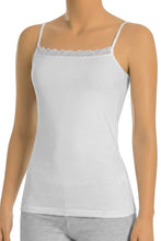 Charger l'image dans la galerie, Bustier Coton Dentelle OTS #3070 Blanc / Noir