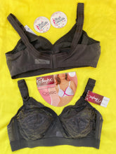 Charger l'image dans la galerie, Soutien-gorge sans armatures Playtex Cœur croisé Blanc Noir Beige