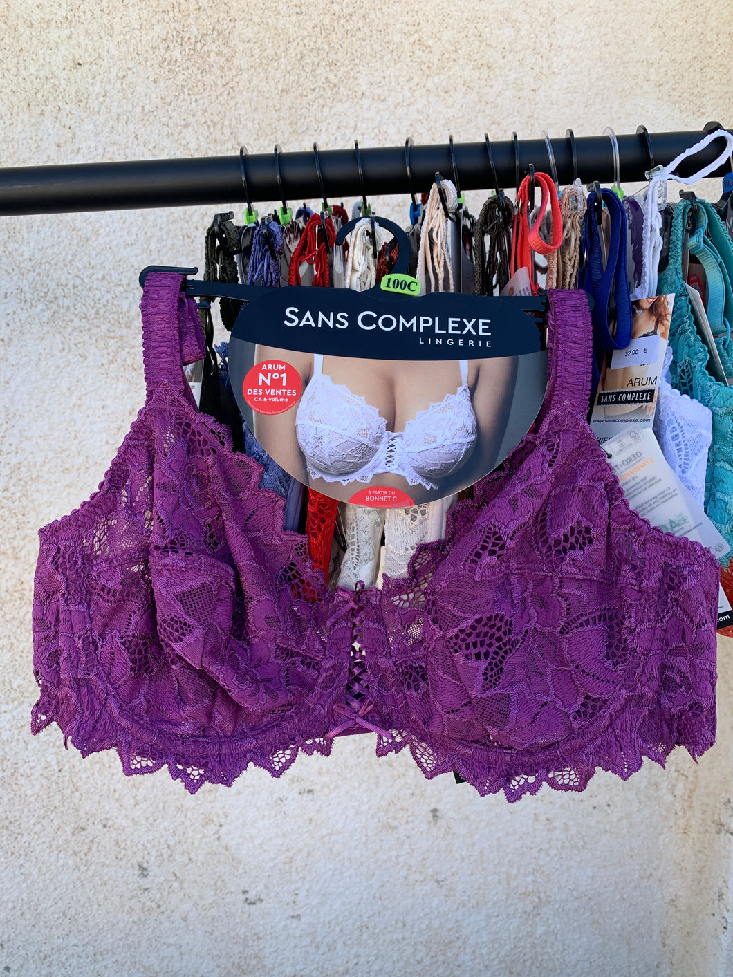 Soutien Gorge Emboitant SANS COMPLEXE Dentelle Violet