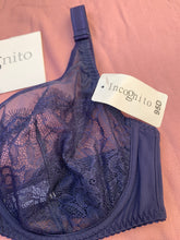 Charger l&#39;image dans la galerie, Ensemble Dentelle Tulle INCOGNITO Bleu Nuit
