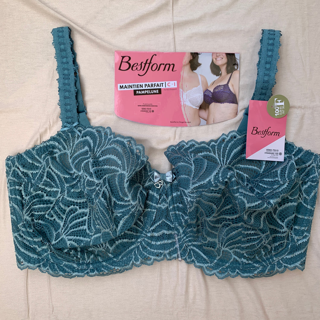Soutien-Gorge Dentelle Emboitant BESTFORM Bleu Gris