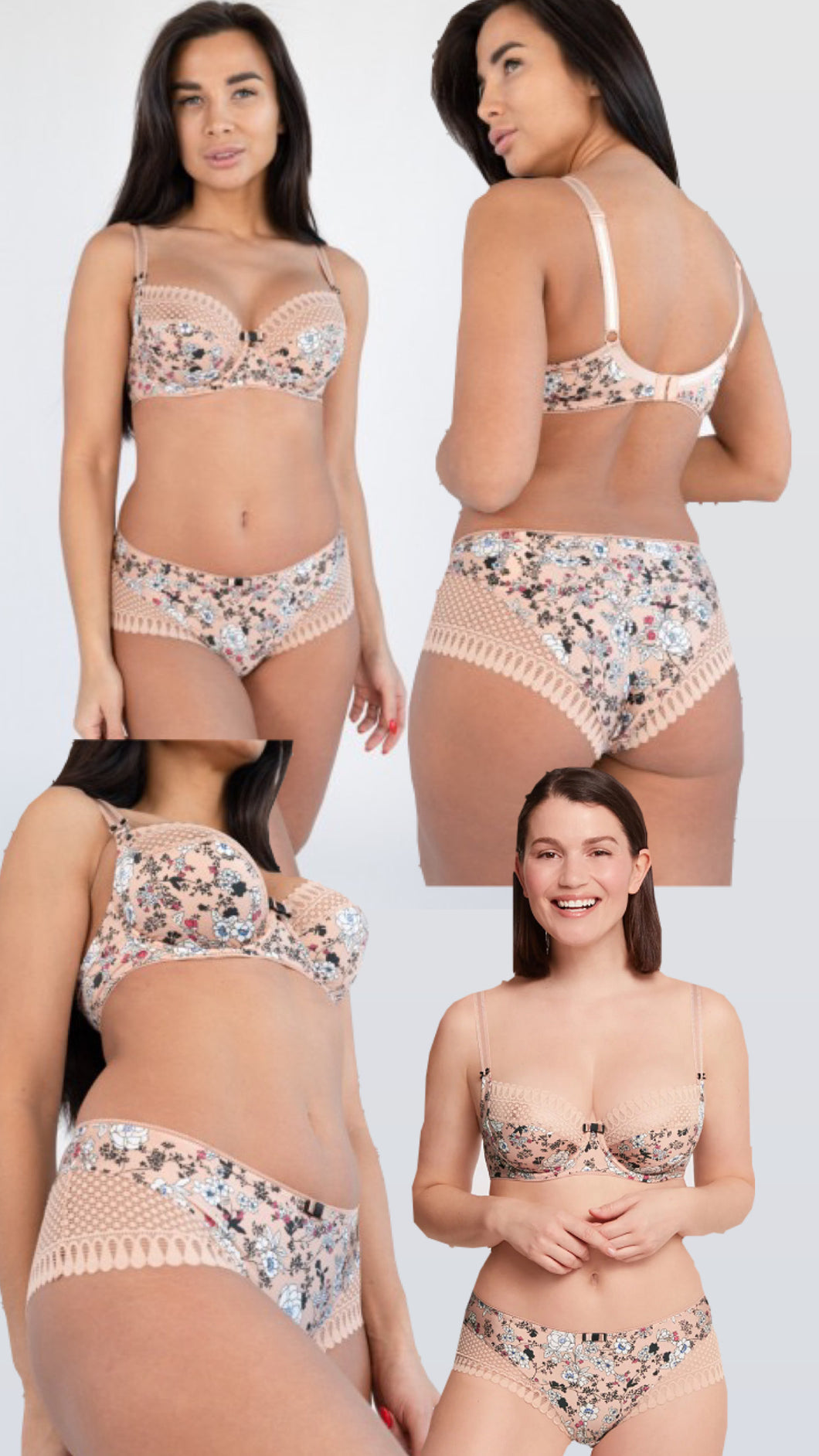 BESTFORM Ensemble Emboitant Sans Eponge Beige a motifs