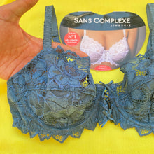 Charger l&#39;image dans la galerie, Soutien gorge Dentelle SANS COMPLEXE Bleu
