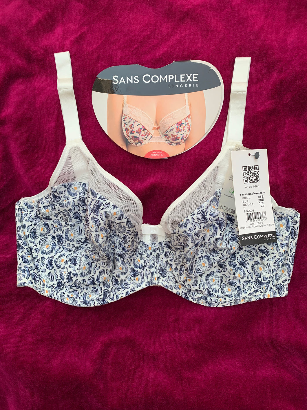 Soutien gorge SANS COMPLEXE Blanc Imprimé