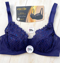 Charger l&#39;image dans la galerie, Soutien Gorge Emboitant CORELE Dentelle Bleu
