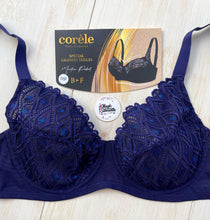 Charger l&#39;image dans la galerie, Soutien Gorge Emboitant CORELE Dentelle Bleu
