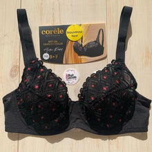 Charger l&#39;image dans la galerie, Soutien Gorge Emboitant CORELE Dentelle Noir à Pois
