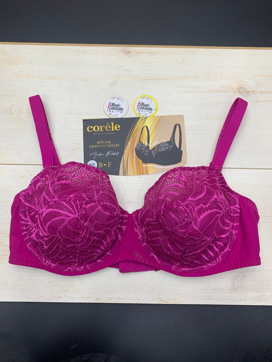 Soutien Gorge Emboitant CORELE Dentelle Rose