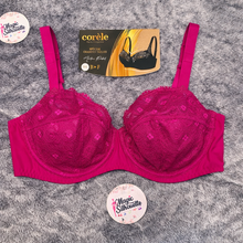 Charger l'image dans la galerie, Soutien Gorge Balconnet CORELE Dentelle Rose Fushia
