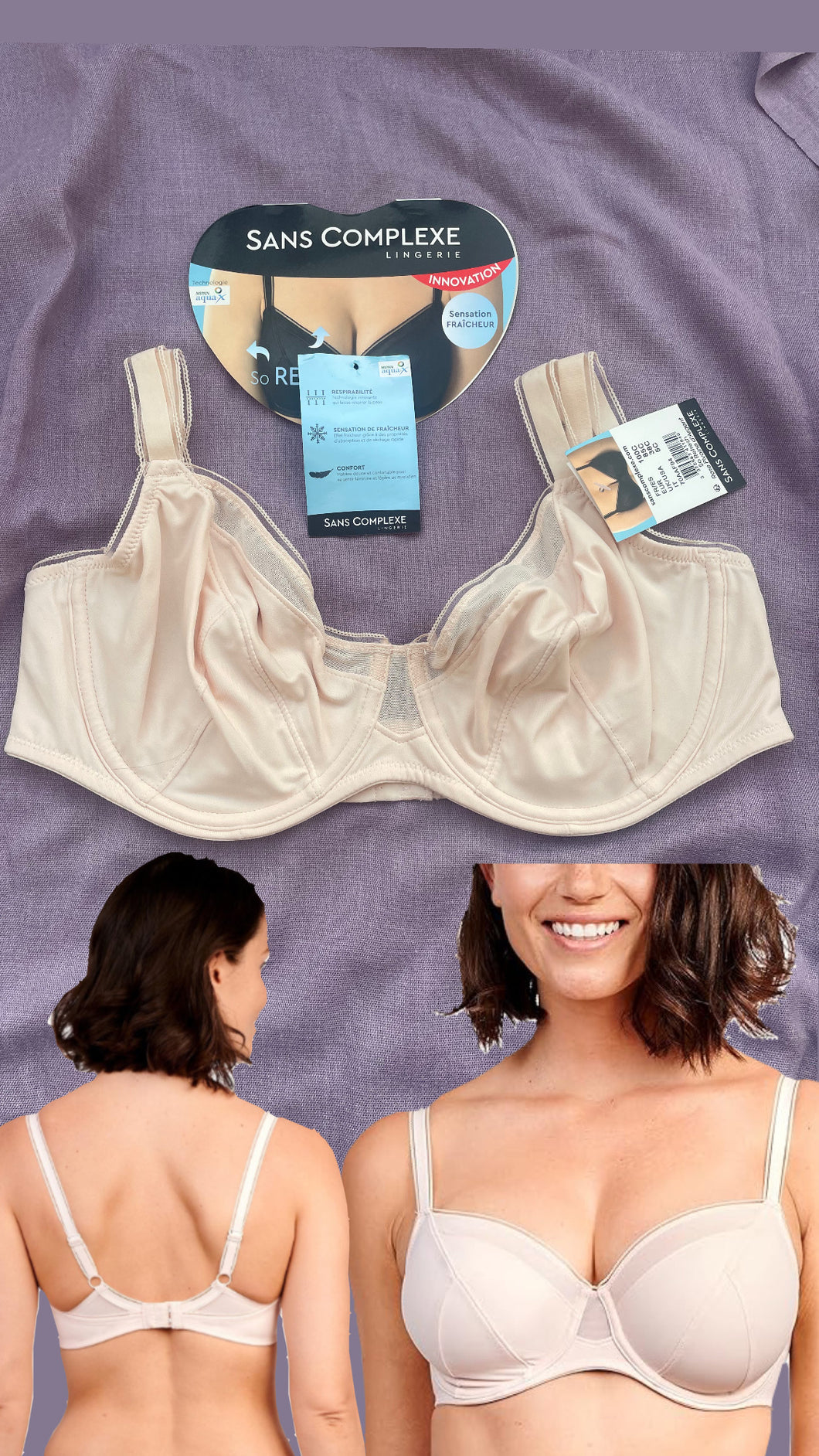 Soutien Gorge Emboitant Sans Complexe Rose Clair