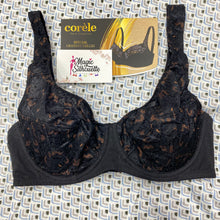 Charger l&#39;image dans la galerie, Soutien Gorge Dentelle CORELE Noir Nuances Beige
