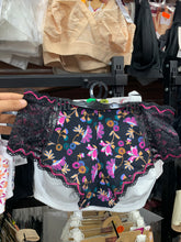 Charger l'image dans la galerie, Culotte Dentelle Microfibre BESTFORM Noir a motifs
