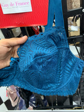 Charger l'image dans la galerie, Soutien Gorge Couvrant Dentelle GUY DE FRANCE Bleu
