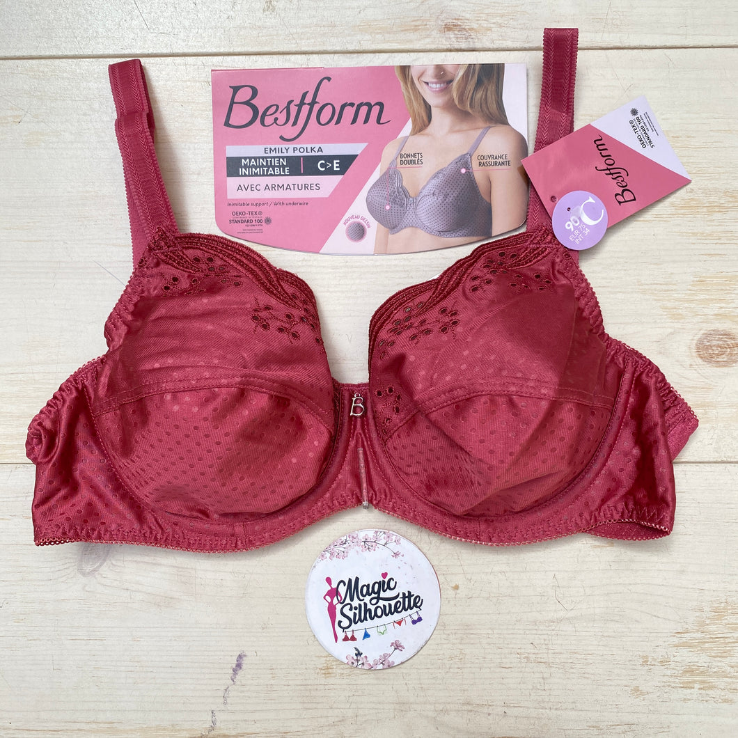 Soutien Gorge Emboitant BESTFORM Rose Foncé