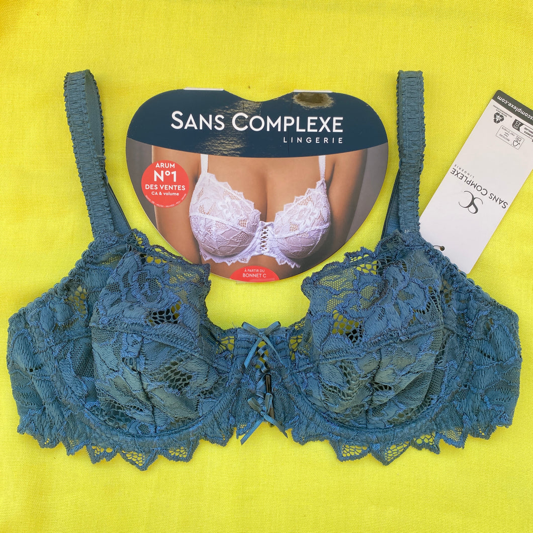 Soutien gorge Dentelle SANS COMPLEXE Bleu