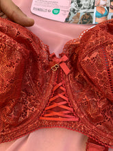 Charger l'image dans la galerie, Ensemble Dentelle BESTFORM brique pailletée doré
