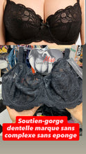 Charger l'image dans la galerie, Soutien Gorge Dentelle SANS COMPLEXE Noir
