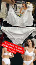 Charger l'image dans la galerie, Ensemble DIM Blanc Coton Sans Armatures
