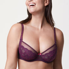 Charger l&#39;image dans la galerie, Ensemble Emboitant sans Eponge Mix Tulle et dentelle Violet
