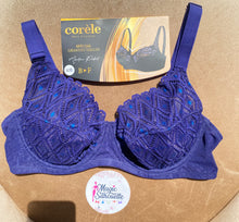 Charger l&#39;image dans la galerie, Soutien Gorge Emboitant CORELE Dentelle Bleu
