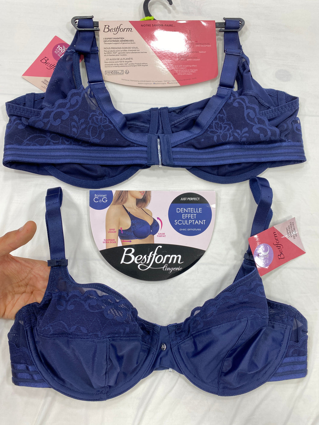 Soutien Gorge Emboîtant BESTFORM Bleu Marine