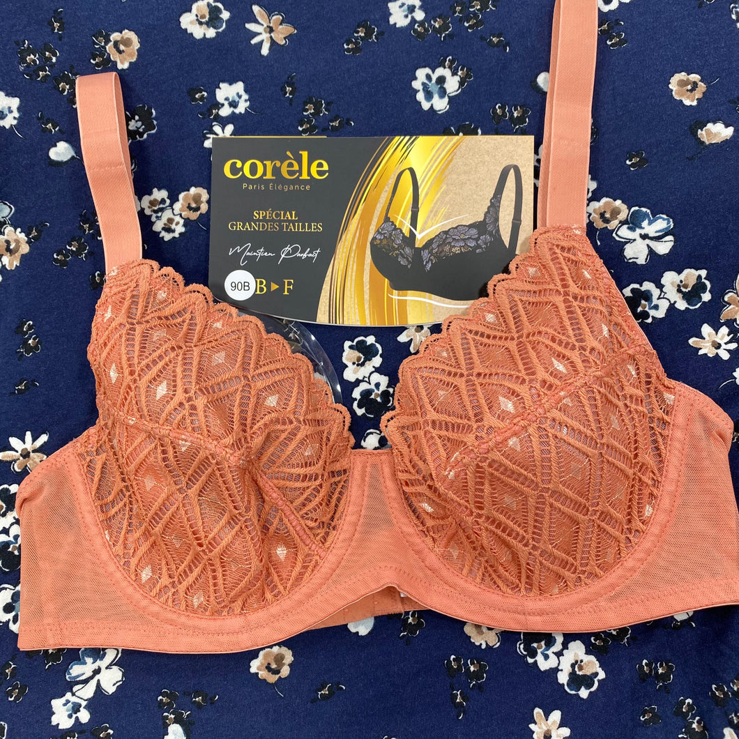 Soutien Gorge Emboitant CORELE Dentelle Orange