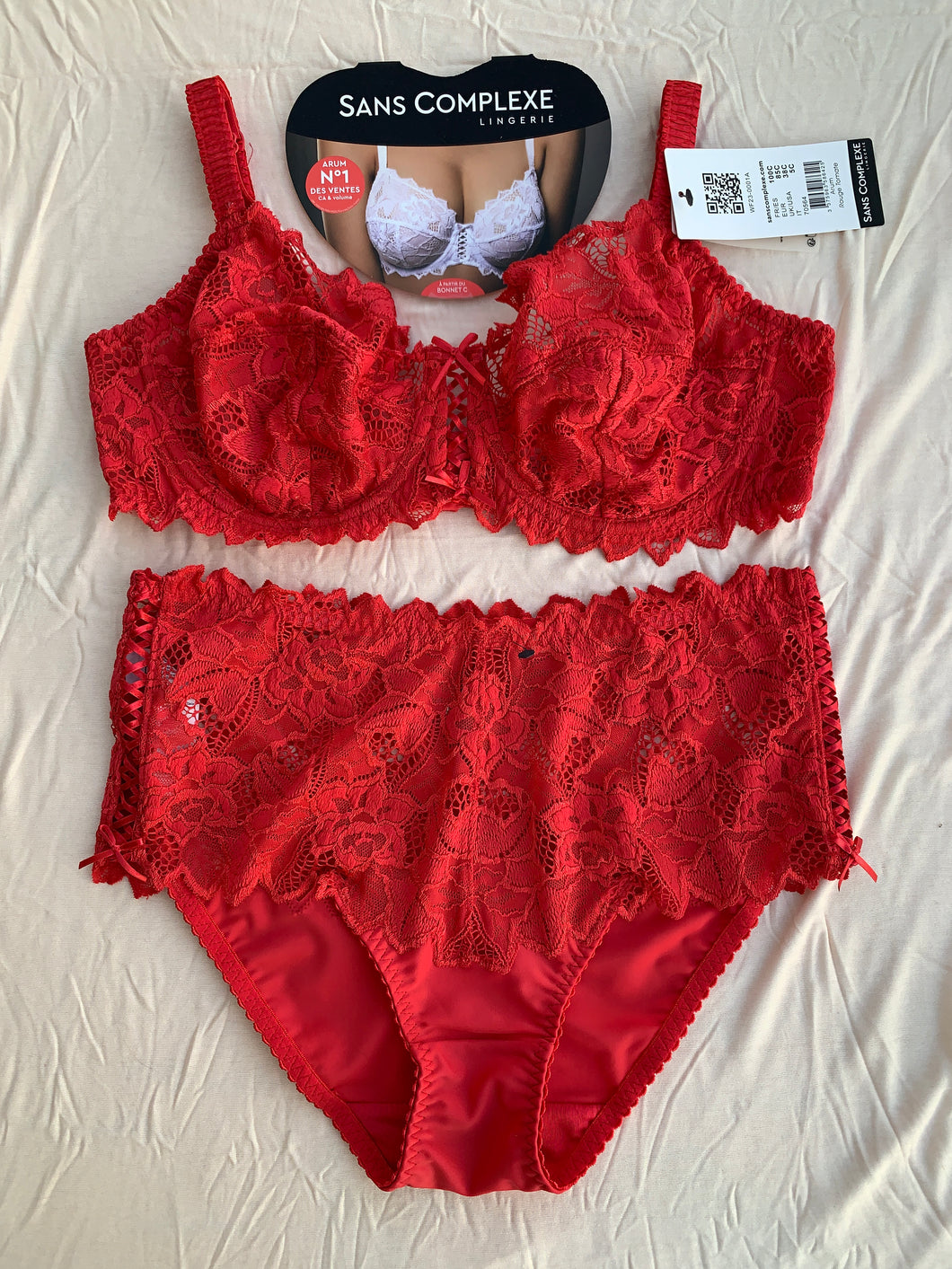 Ensemble Emboitant SANS COMPLEXE Rouge Tomate