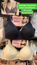 Charger l'image dans la galerie, Soutien Gorge Sans Armatures BESTFORM Eponge Moyenne Noir / Beige
