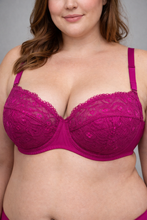 Charger l'image dans la galerie, Soutien Gorge Balconnet CORELE Dentelle Rose Fushia
