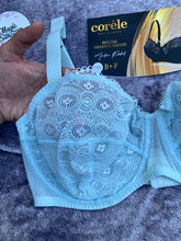 Charger l'image dans la galerie, Soutien Gorge Balconnet CORELE Dentelle Bleu Vert
