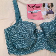 Charger l&#39;image dans la galerie, Soutien-Gorge Dentelle Emboitant BESTFORM Bleu Gris
