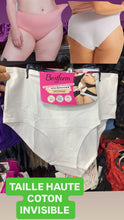 Charger l'image dans la galerie, Culotte Taille Haute Coton BESTFORM Blanc

