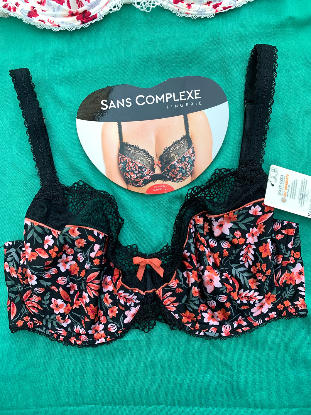 Soutien Gorge SANS COMPLEXE Noir Imprimé
