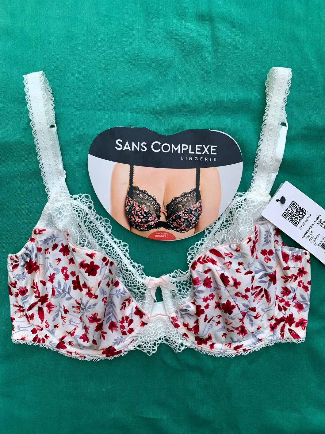 Soutien gorge SANS COMPLEXE Blanc Imprimé