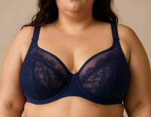 Charger l'image dans la galerie, Soutien Gorge Emboitant INCOGNITO Dentelle Tulle Noir
