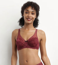 Charger l'image dans la galerie, Ensemble Emboitant DIM Generous Dentelle Grenat
