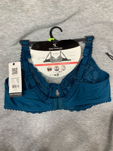 Charger l&#39;image dans la galerie, Soutien Gorge SANS COMPLEXE Dentelle Bleu Vert
