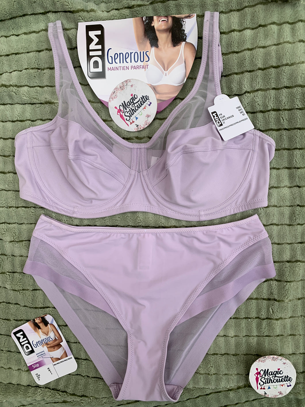 Ensemble Emboitant DIM GENEROUS Mauve Clair