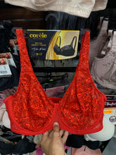 Charger l'image dans la galerie, Soutien Gorge Couvrant CORELE Dentelle Rouge
