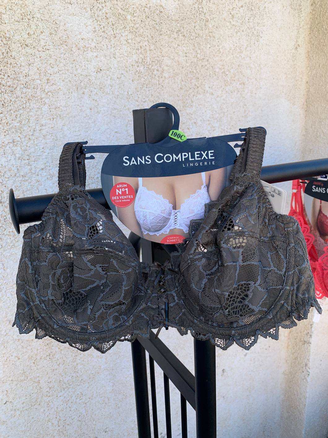 Soutien Gorge Emboitant SANS COMPLEXE Dentelle Vert militaire