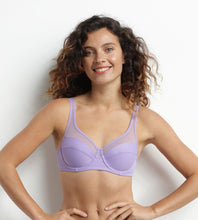 Charger l&#39;image dans la galerie, Soutien Gorge emboitant DIM Generous Mauve clair
