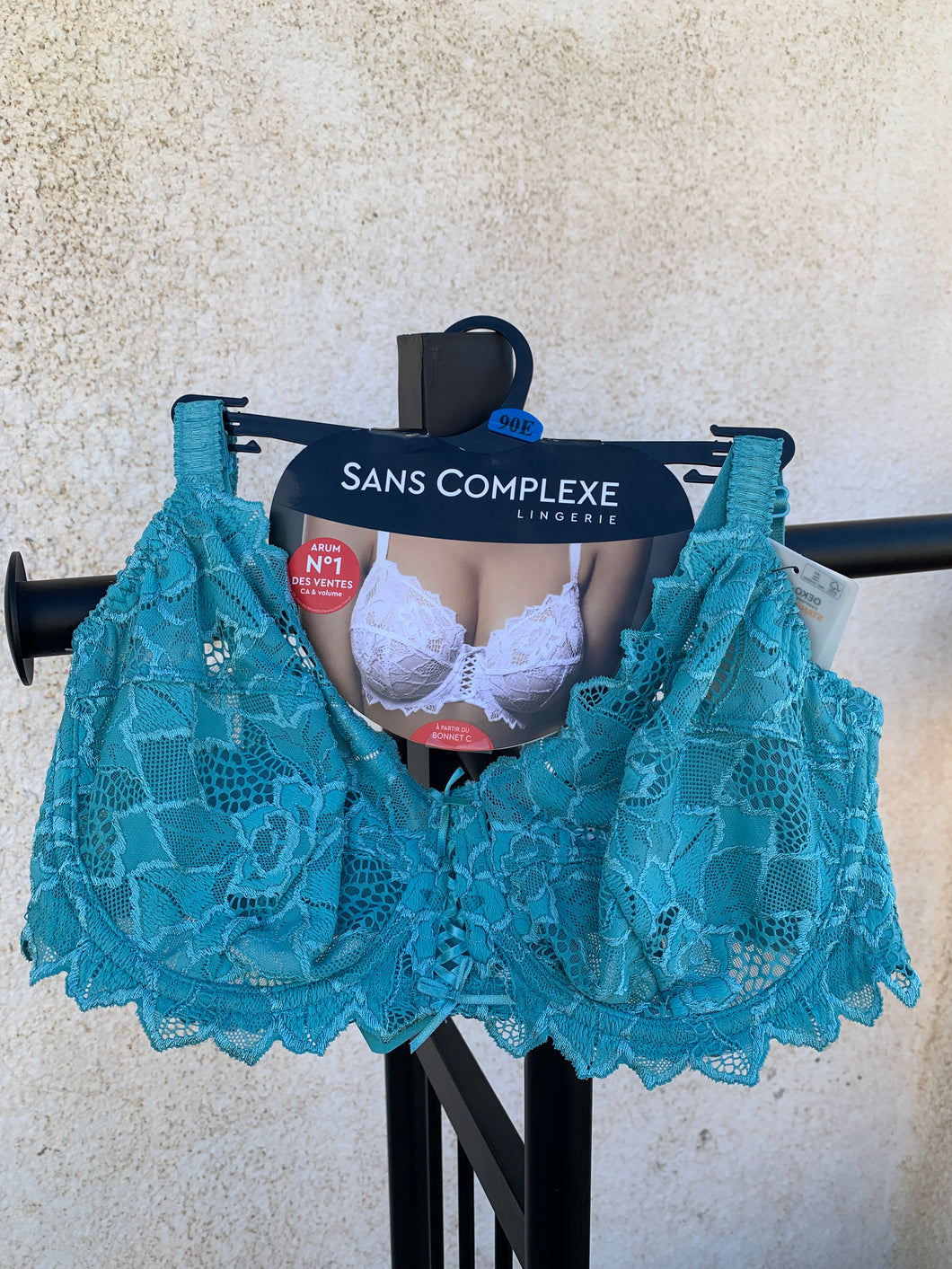 Soutien Gorge Emboitant SANS COMPLEXE Dentelle Vert d’eau