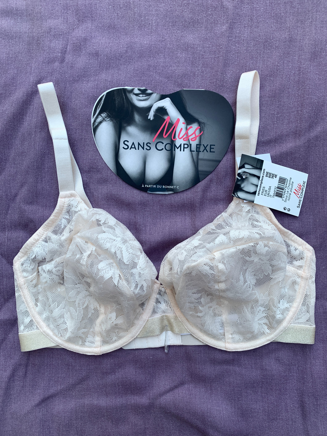 Soutien Gorge Couvrant SANS COMPLEXE Beige Clair