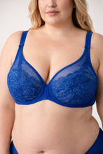 Charger l'image dans la galerie, Soutien Gorge Emboitant Dentelle INCOGNITO Bleu

