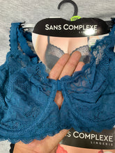 Charger l&#39;image dans la galerie, Soutien Gorge SANS COMPLEXE Dentelle Bleu Vert
